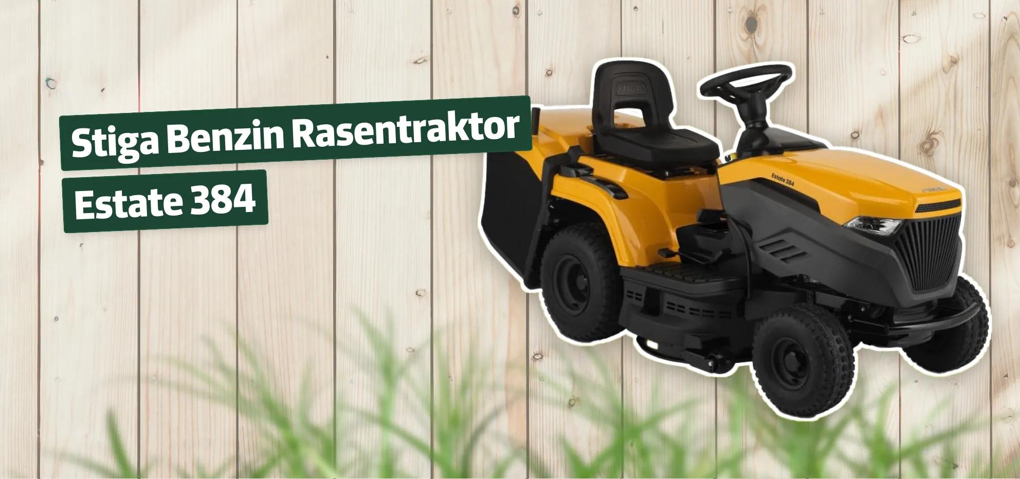  Stiga Benzin Rasentraktor Estate 384 Testbericht & Erfahrungen Motiv 