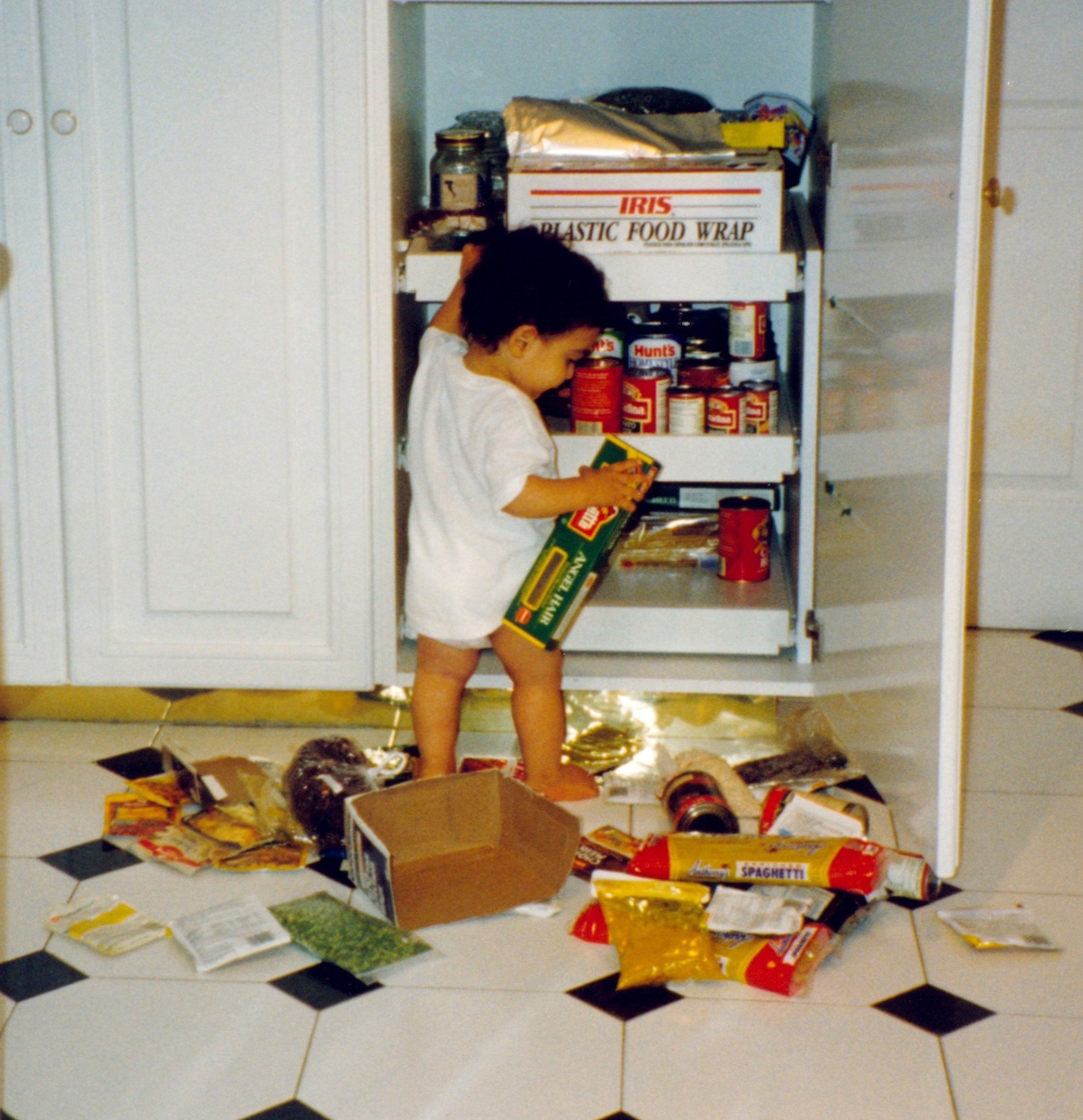 Inspecting the pantry