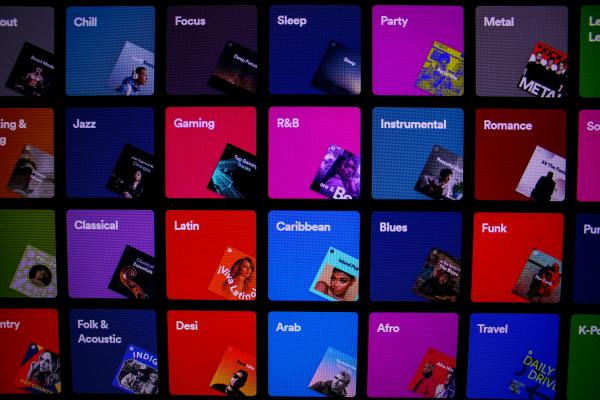 Spotify playlist covers in discovery mode
