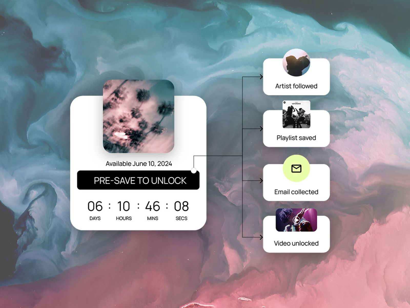 custom pre-save campaign for website
