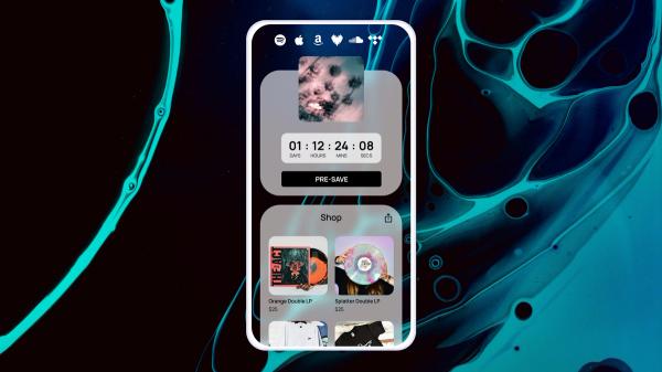 Sonikit landing page on mobile phone