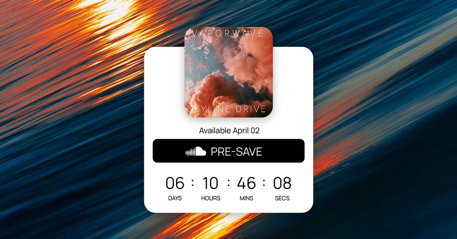 pre-save countdown for SoundCloud