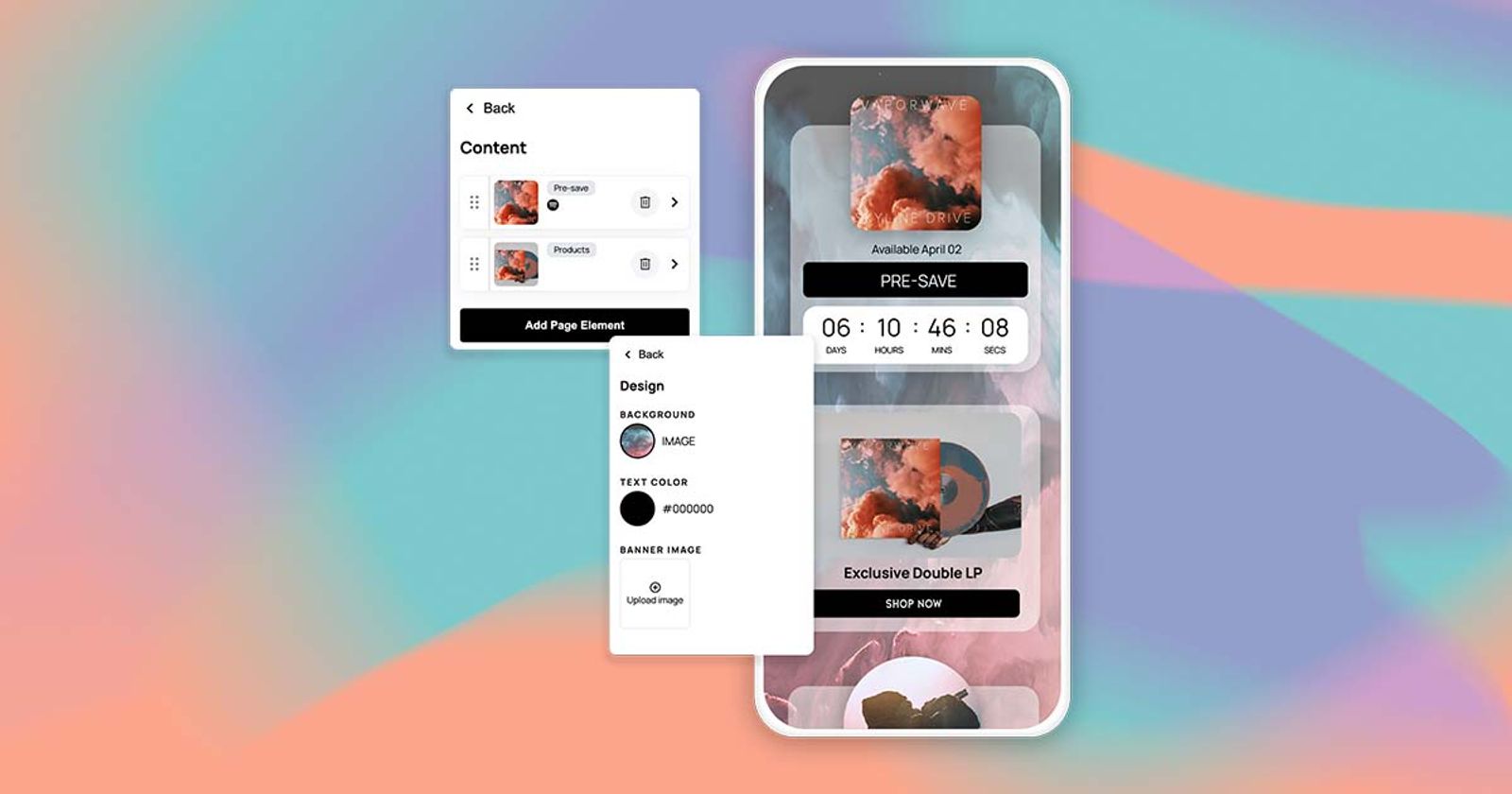 mobile-friendly pre-save landing page for Spotify
