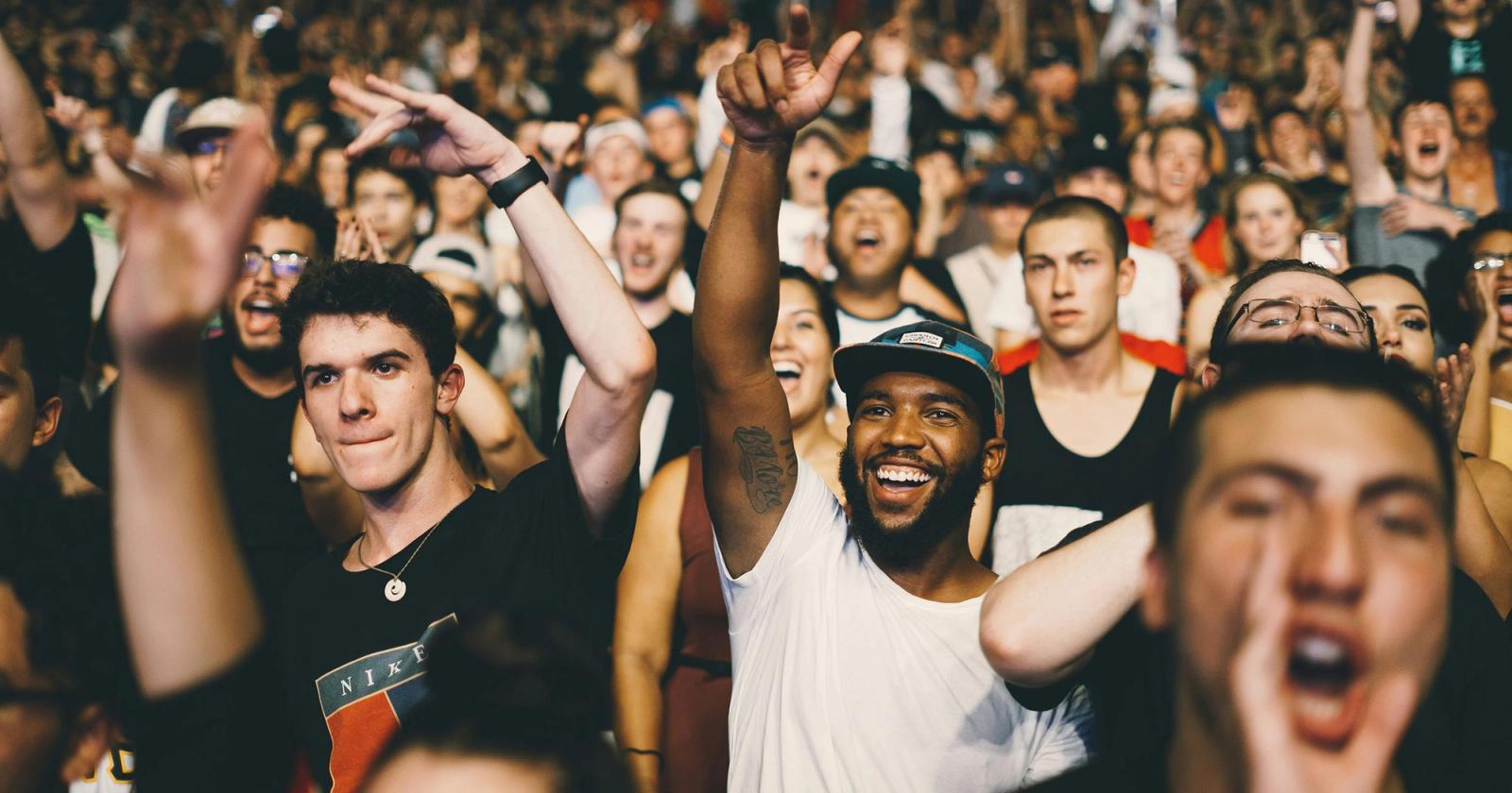 fans at a concert