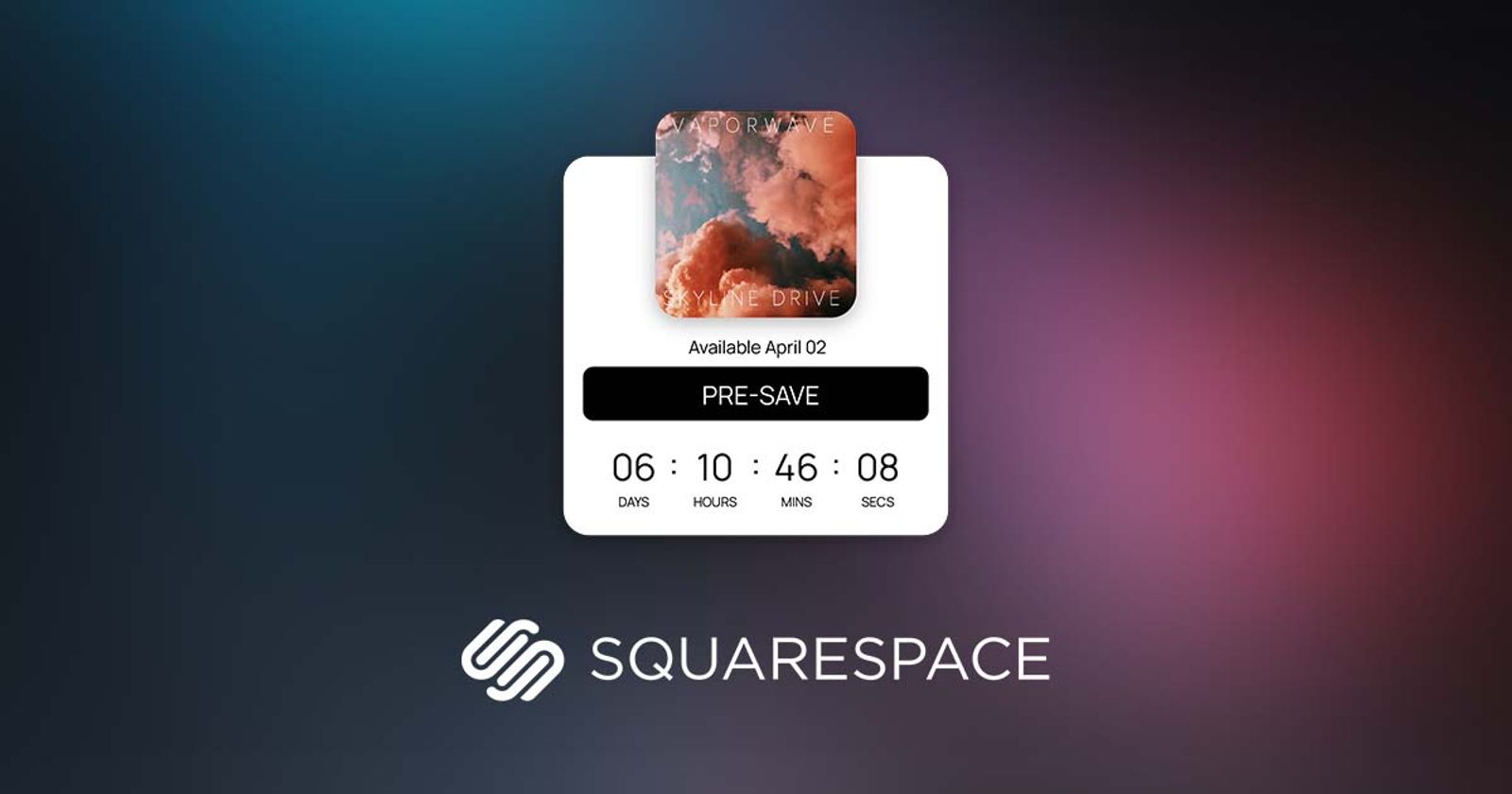 Spotify pre-save on Squarespace