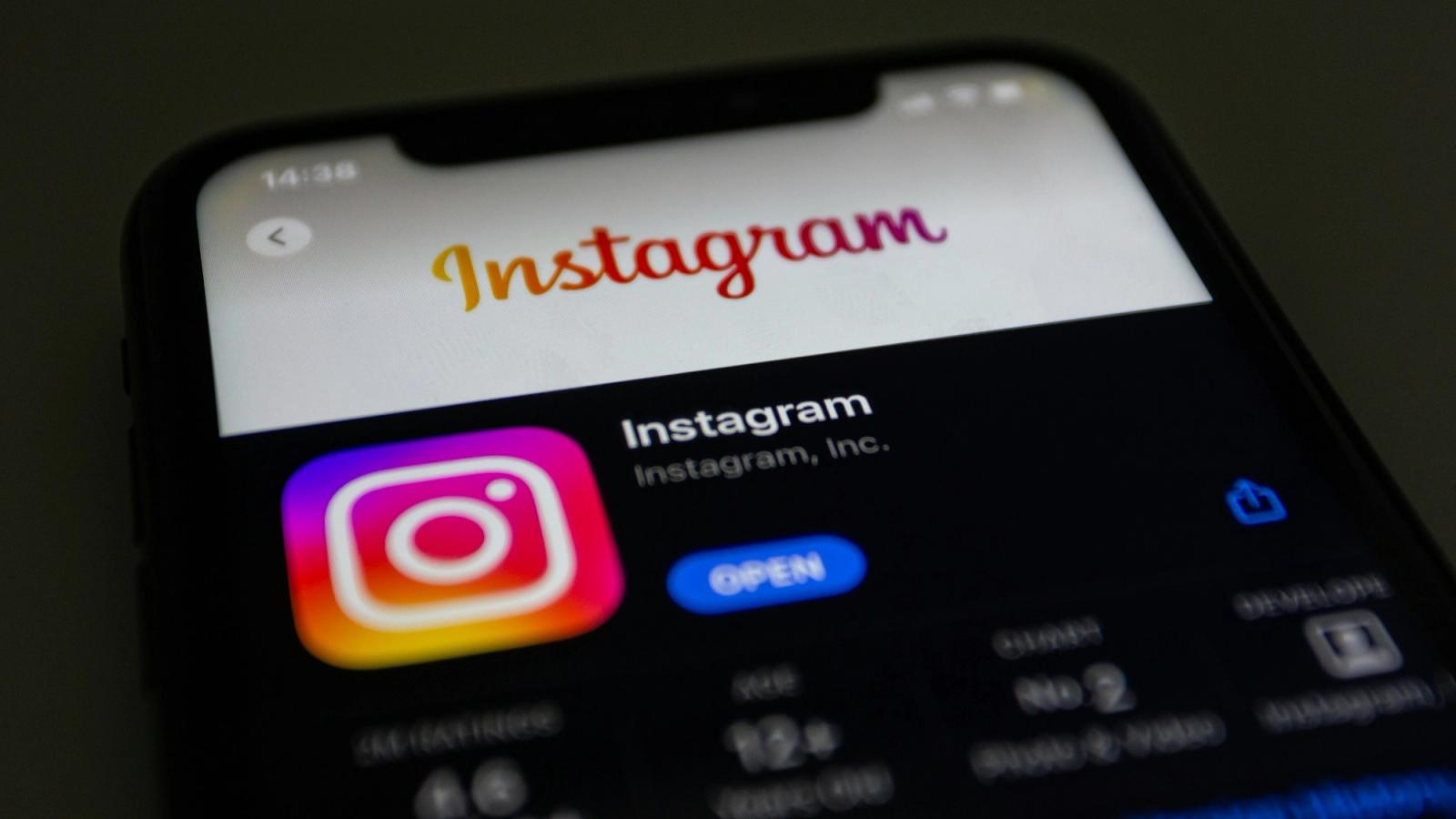 instagram on phone