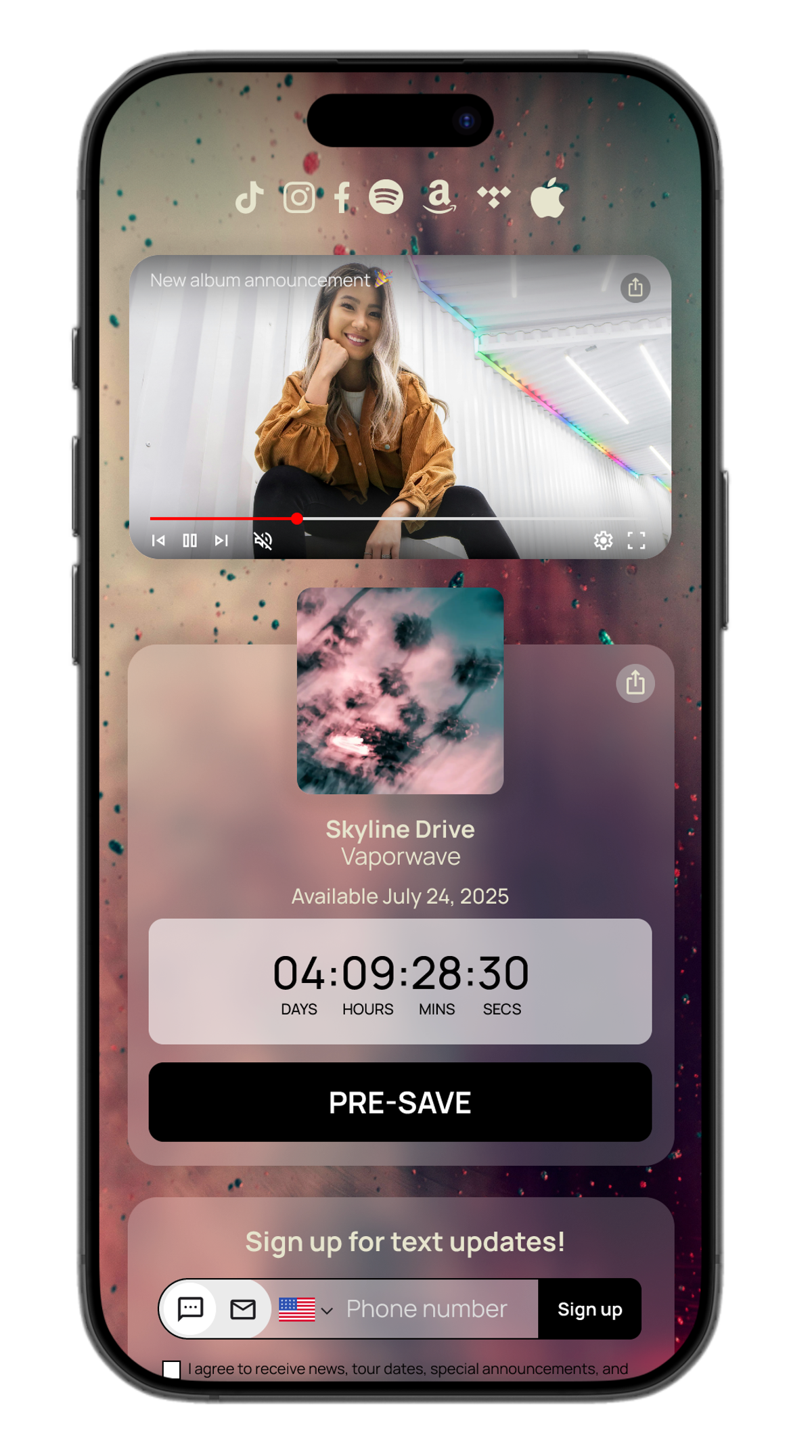Sonikit landing page videos