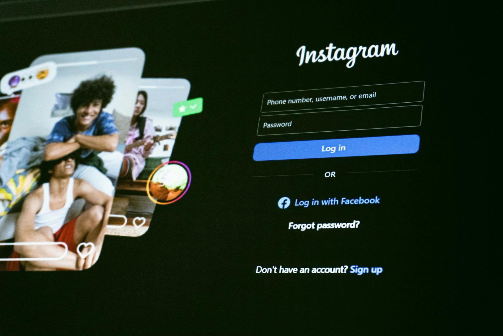 instagram on phone
