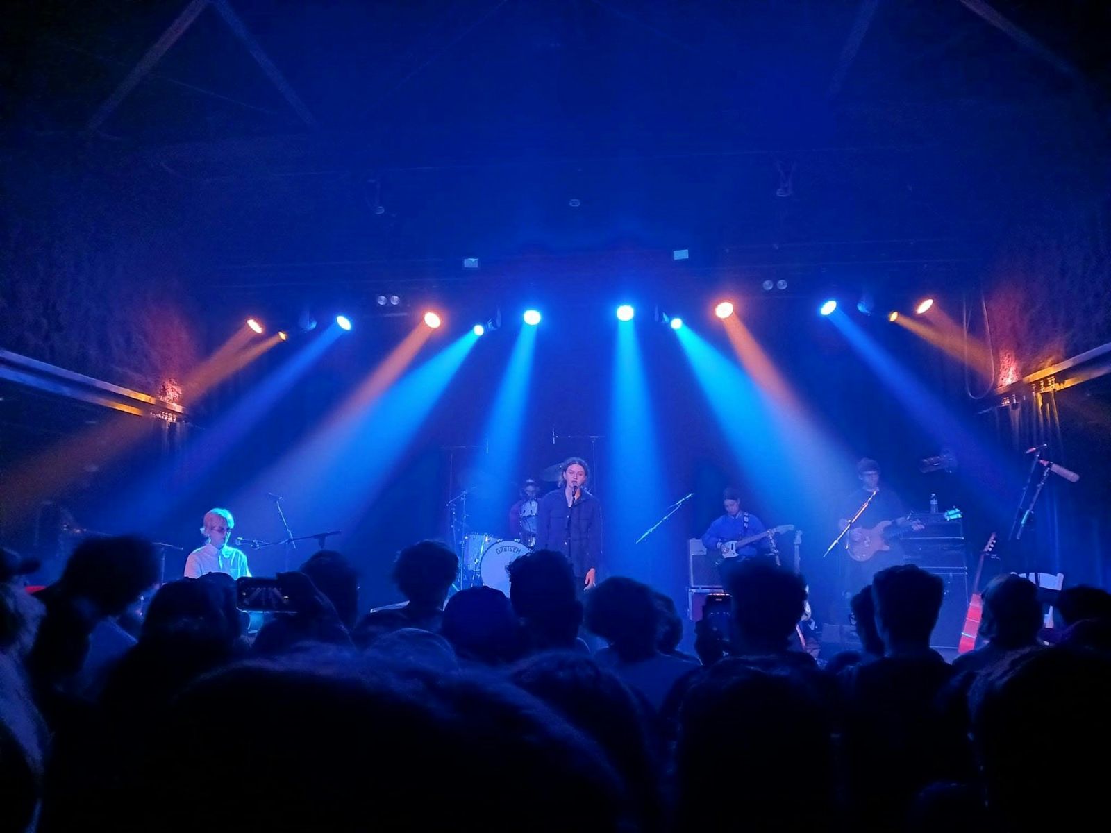 band playing on stage
