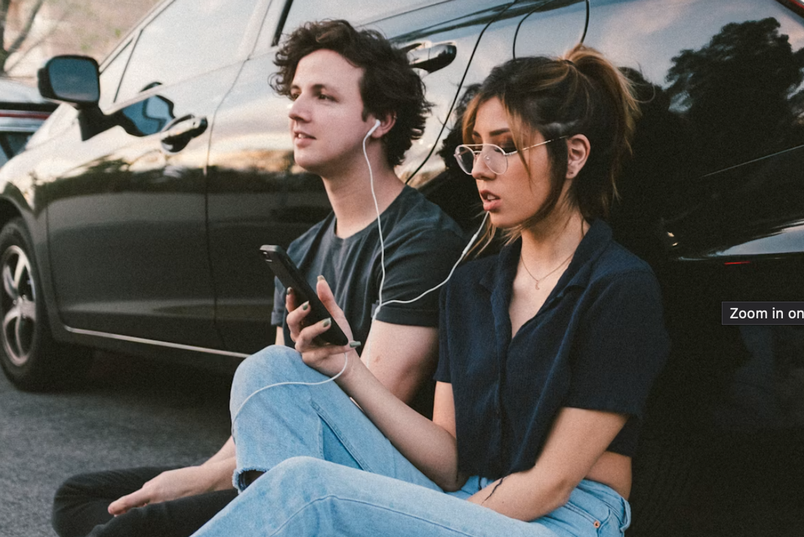 people listening to music on headphones