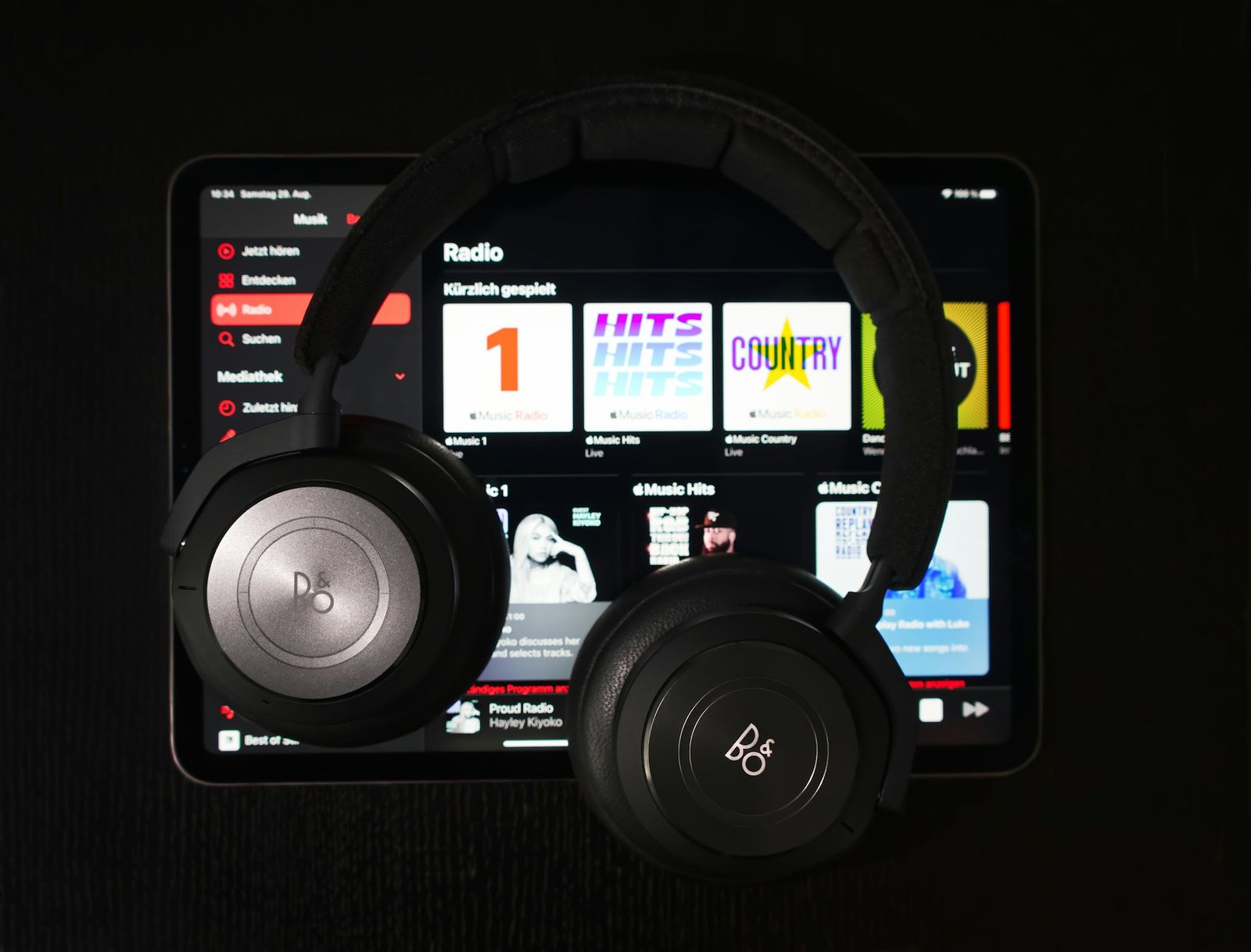 music playing on streaming platform