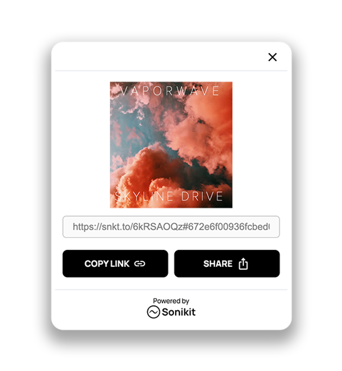 pre-save link direct share