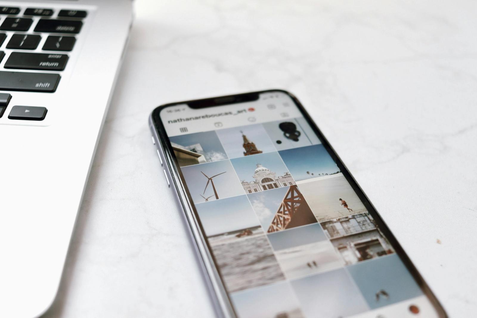 instagram home on phone