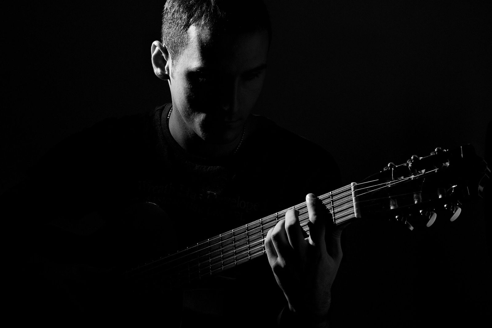 man playing guitar