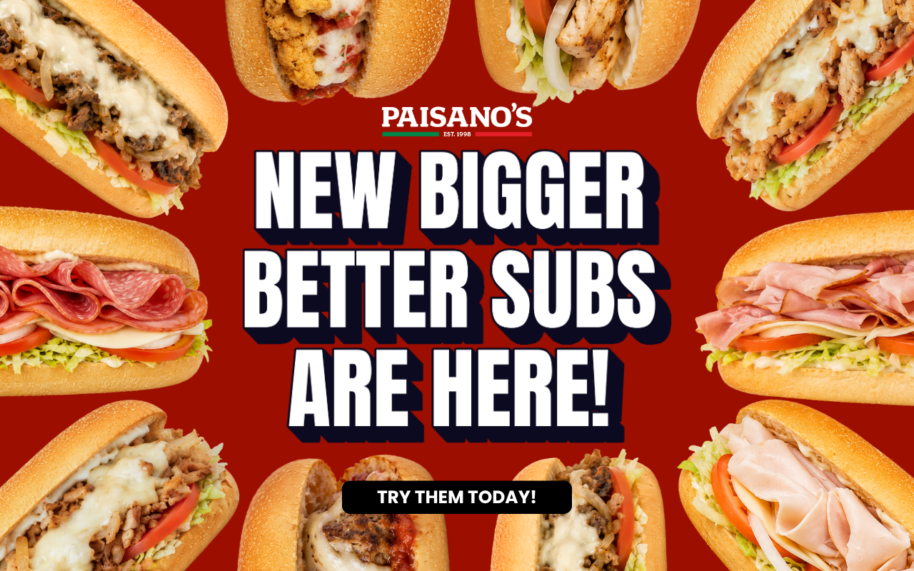 New bigger, better subs are here. Try them today.