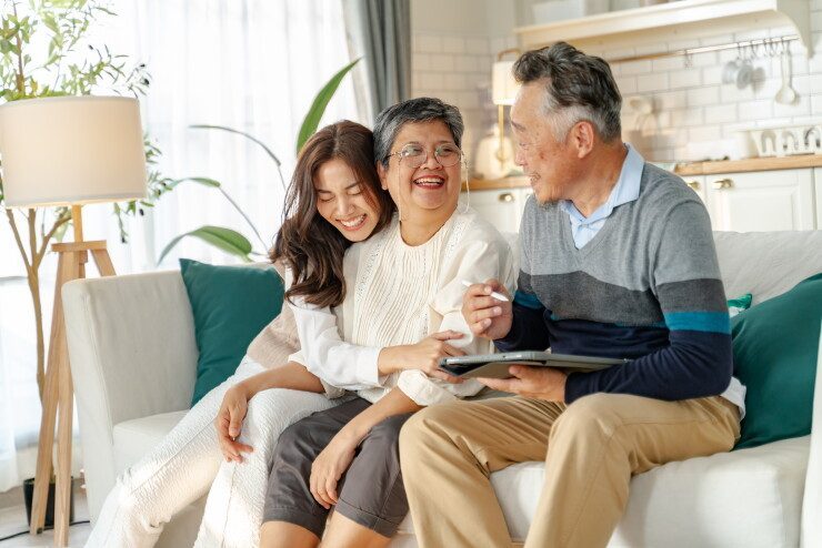 A blended, multi-generational family — the kind of real client complexity that no chatbot resolves