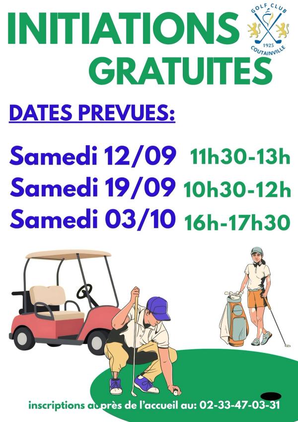 INITIATION GRATUITE "TOUS AU GOLF"