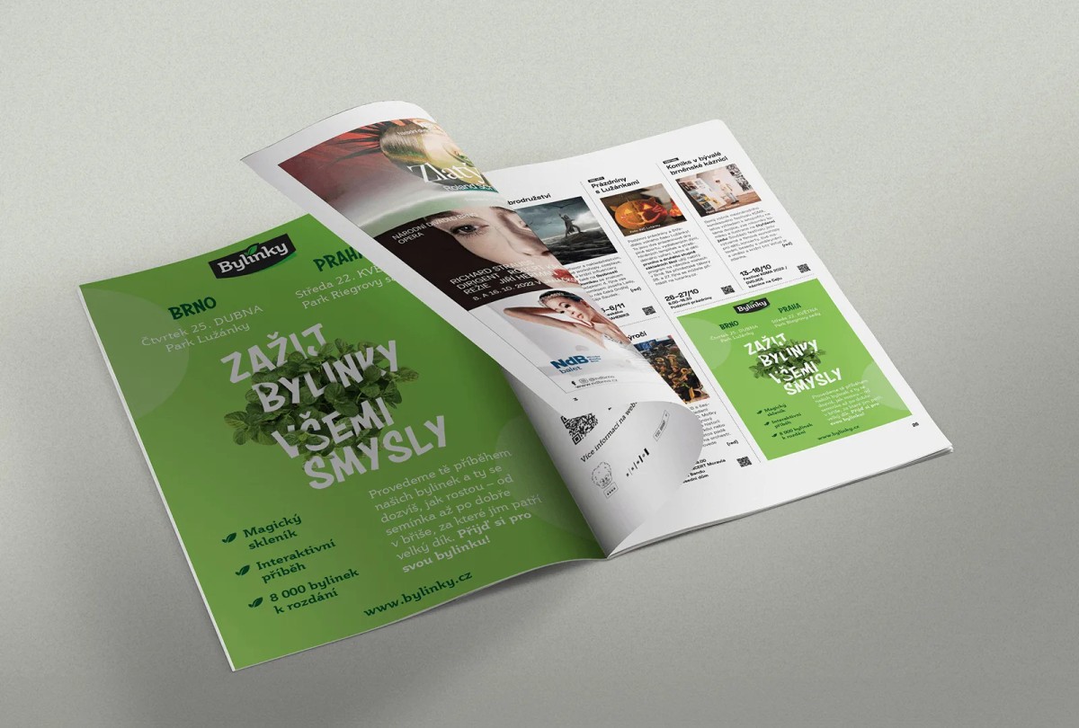 vizuál inzerce v magazínu