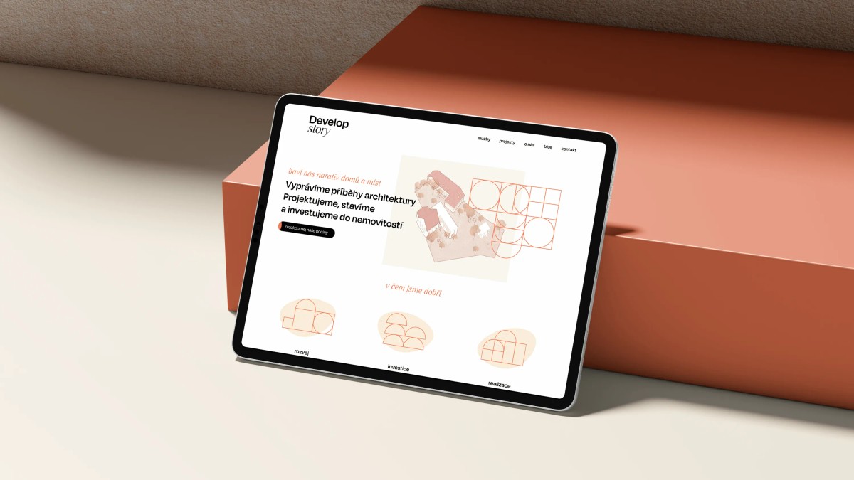 Vizualizace webu na tabletu
