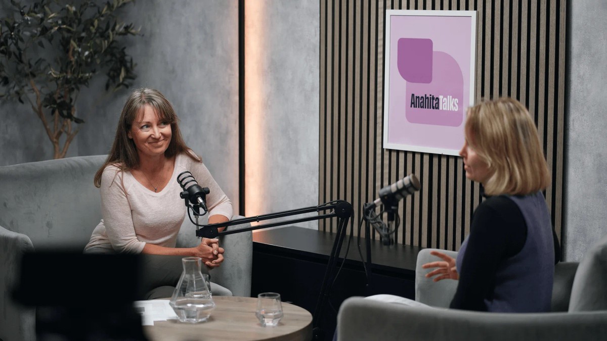 Pohled do podcast studia