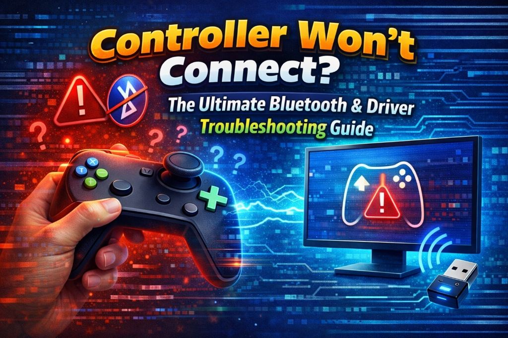 controller vibrates but needs to bluetooth connect pc Please help! I can't connect my Xbox series controller to my pc by  Bluetooth or usb-c. It only makes a slight vibration when connecting via  usb-c main image 0