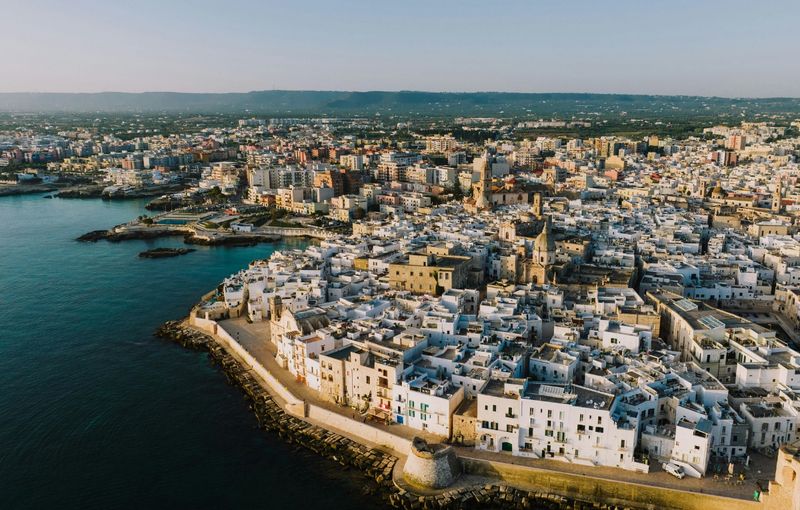 Monopoli, Italy in Birds Eye View