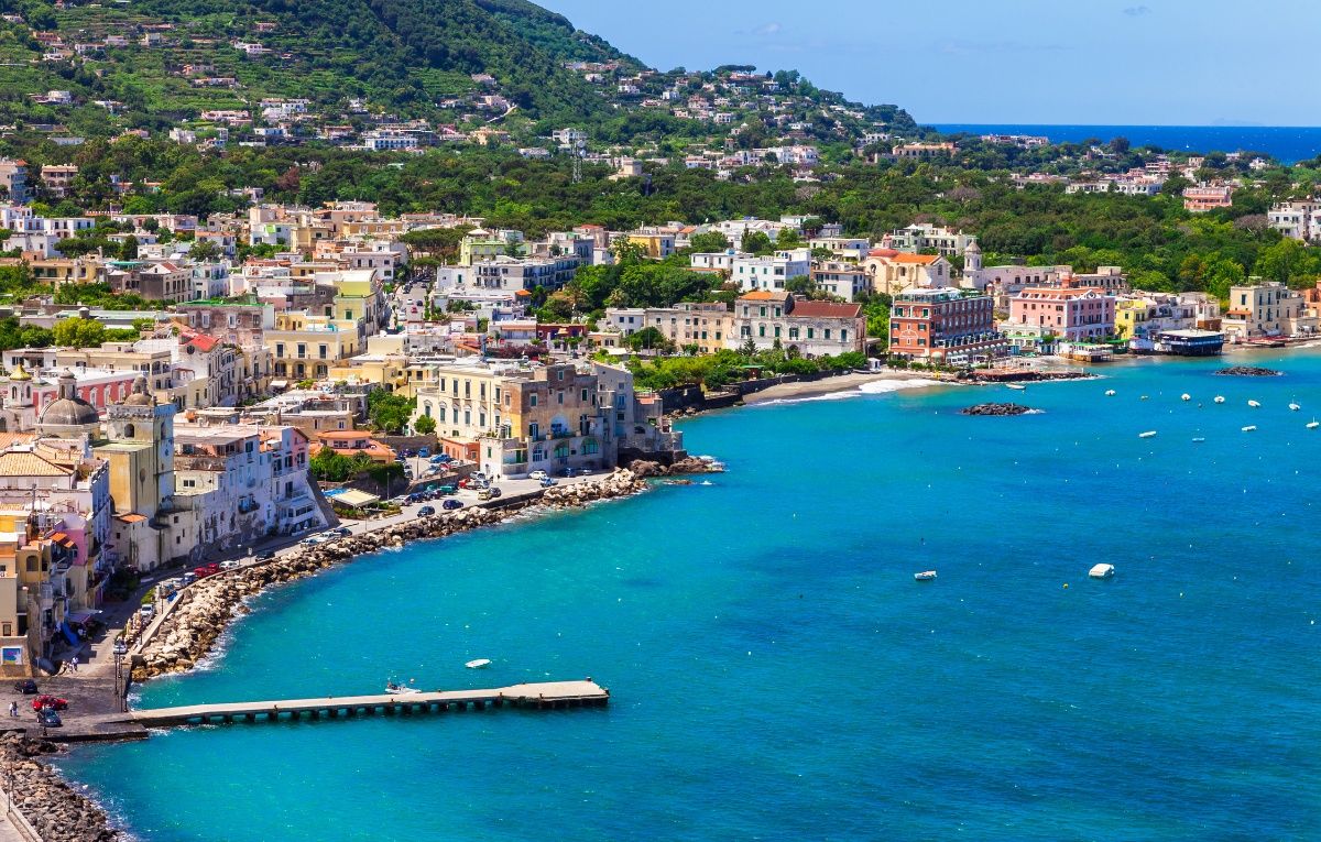 Beautiful Ischia island, Italy.