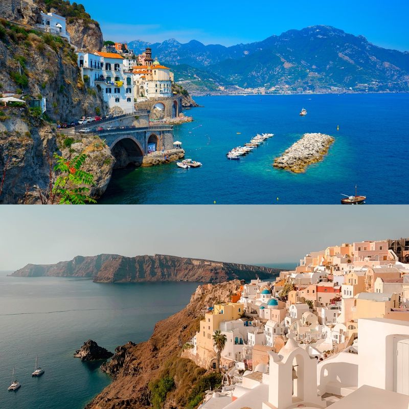 Italy & Greece, side by side
