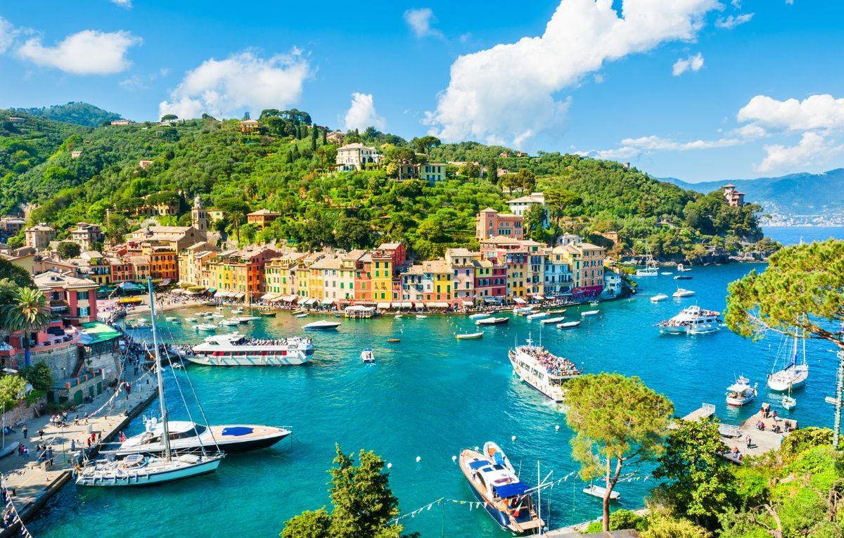 Beautiful view of Portofino, Liguria, Italy