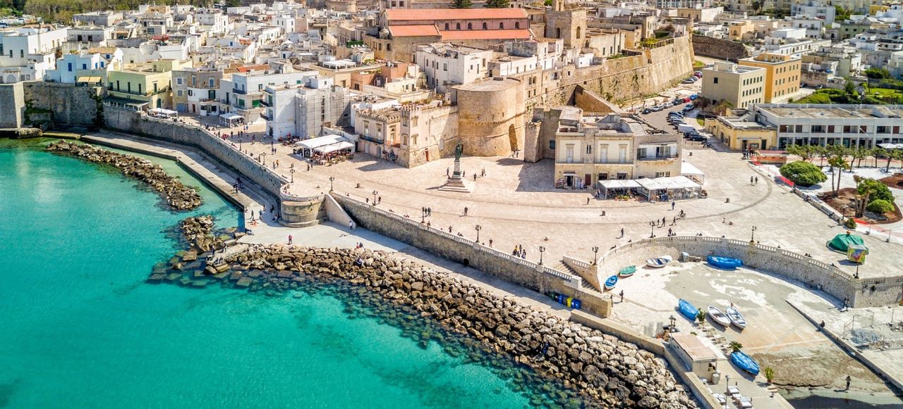 Otranto with Aragonese castle, Apulia, Italy