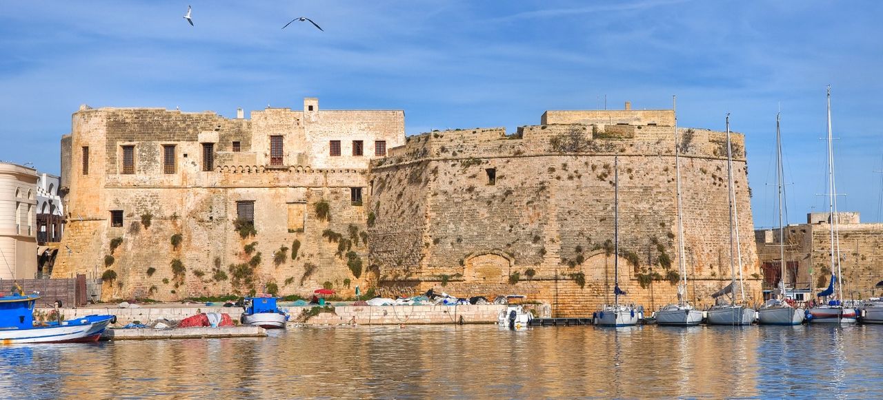Angevine-Aragonese Castle. Gallipoli. Puglia. Italy.