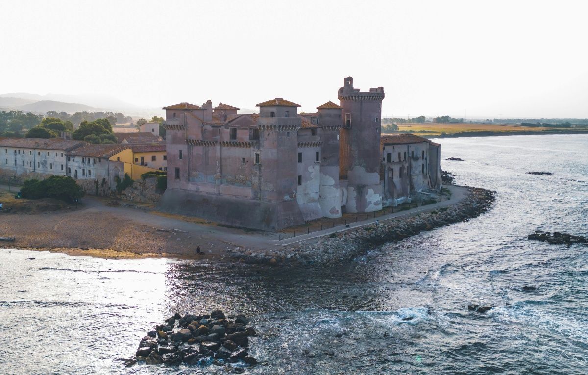 Santa Severa Castle in Front of the Sea