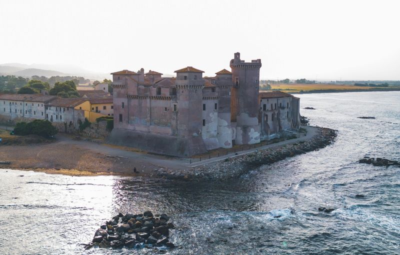 Santa Severa Castle in Front of the Sea