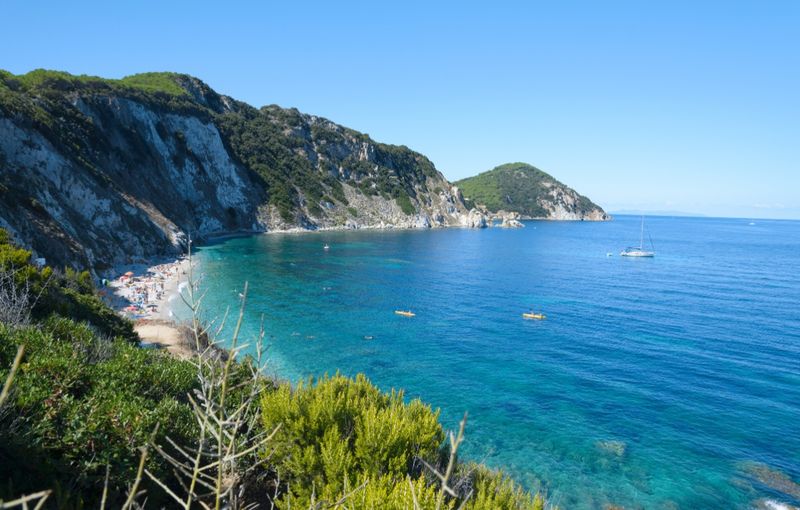 Sansone beach in Elba island