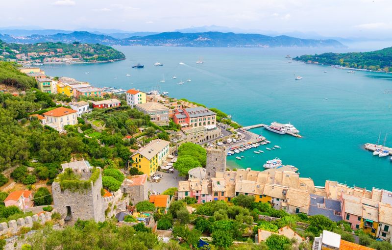 Portovenere Village and Harbor View