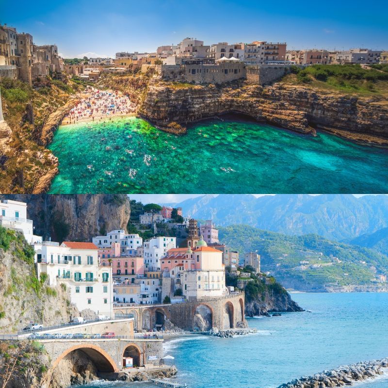 Puglia & Amalfi Coast, side by side