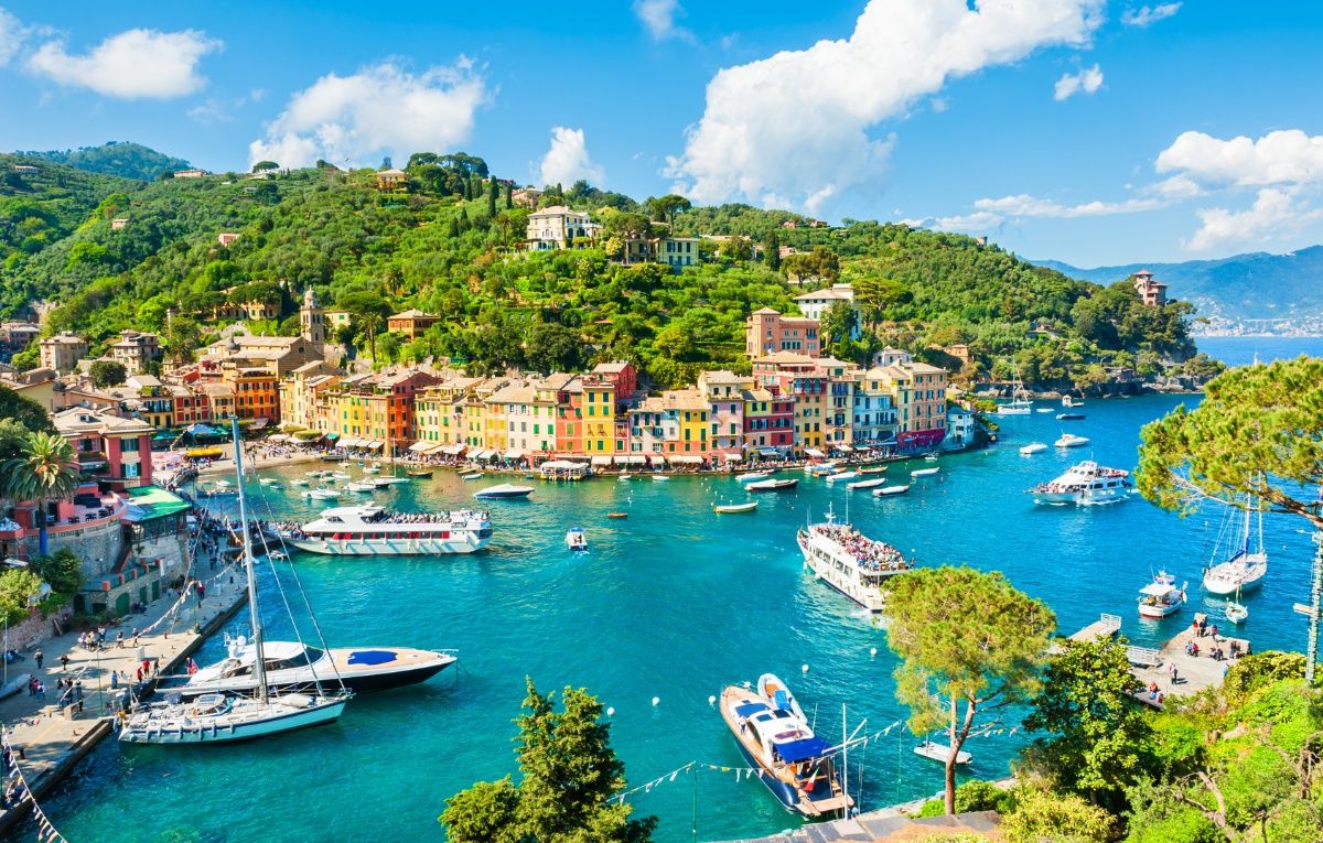 Beautiful view of Portofino, Liguria, Italy