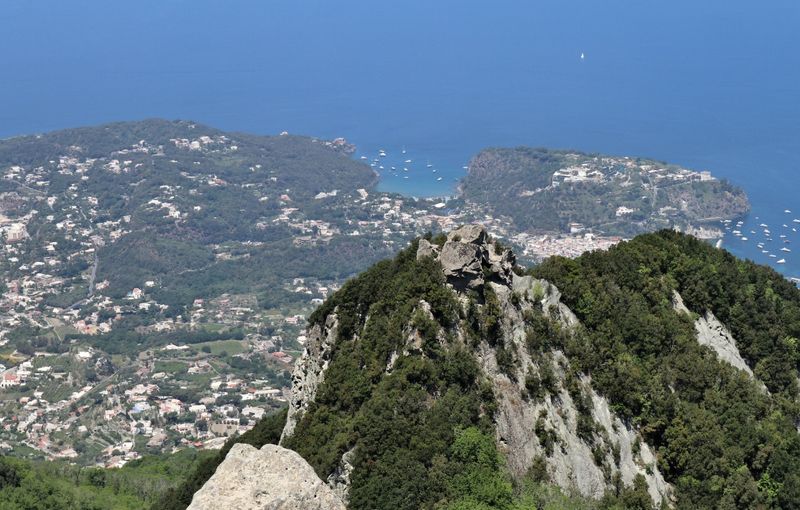 Serrara Fontana - Bay of San Montano from the summit of Mount Epomeo