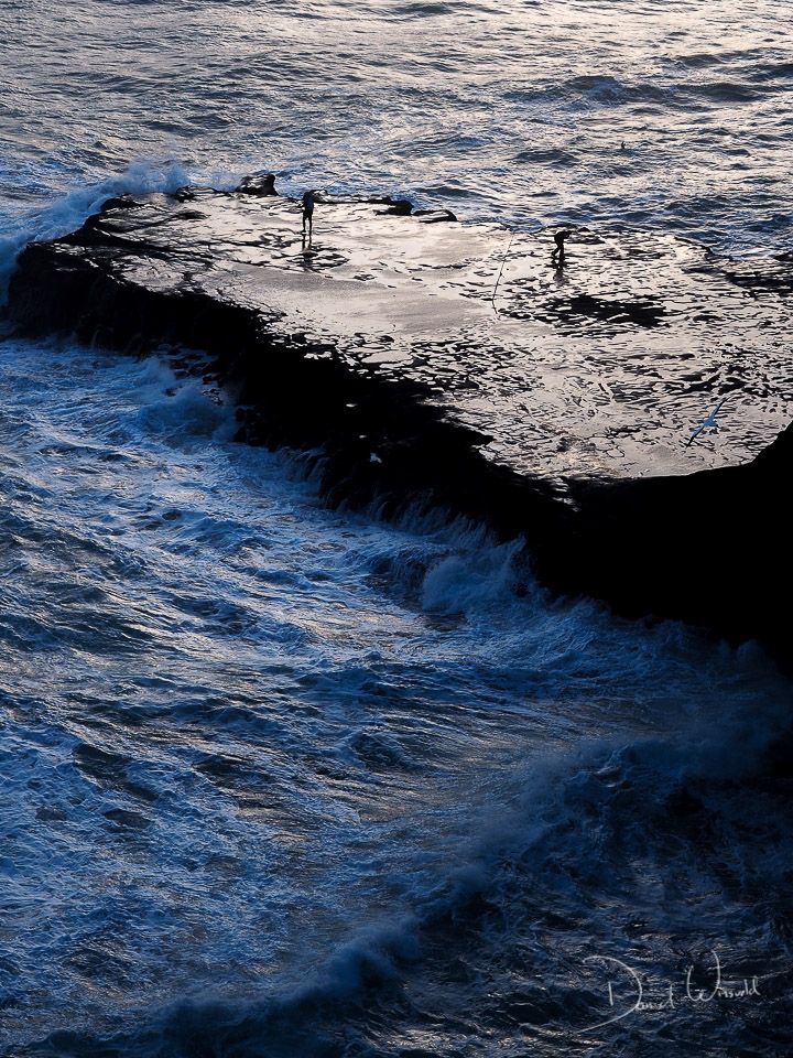 Fishing at Muriwai II, Muriwai, New Zealand