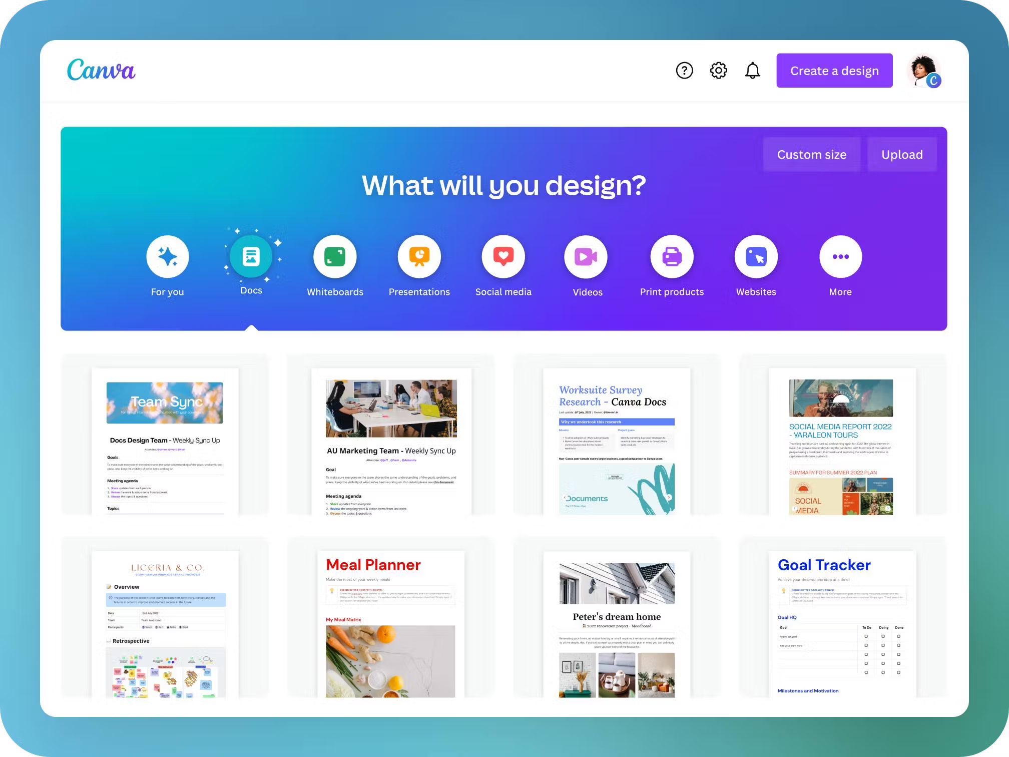 Canva Dashboard