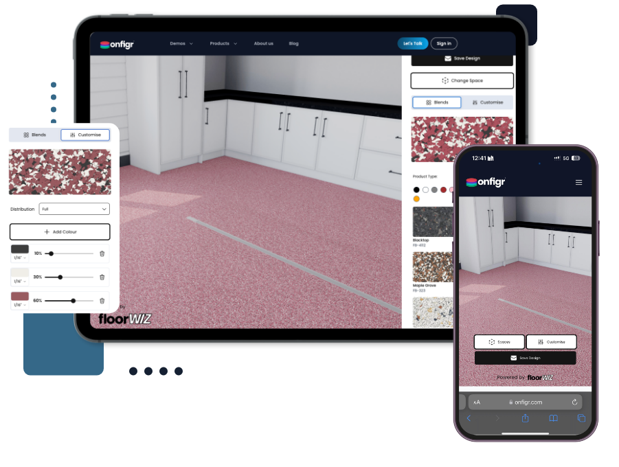 FloorWIZ epoxy floor visualizer