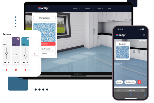 Onfigr epoxy floor visualizer