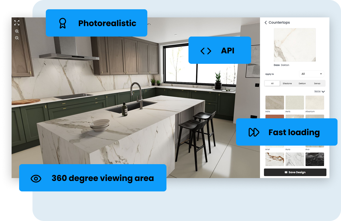 onfigr pano kitchen bedroom bathroom visualiser