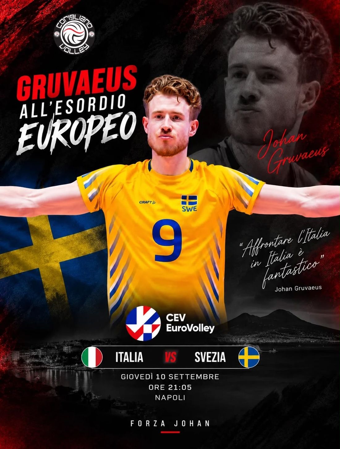 Corigliano Volley, Gruvaeus si prepara all’esordio europeo: «Affrontare l’Italia in Italia è fantastico»