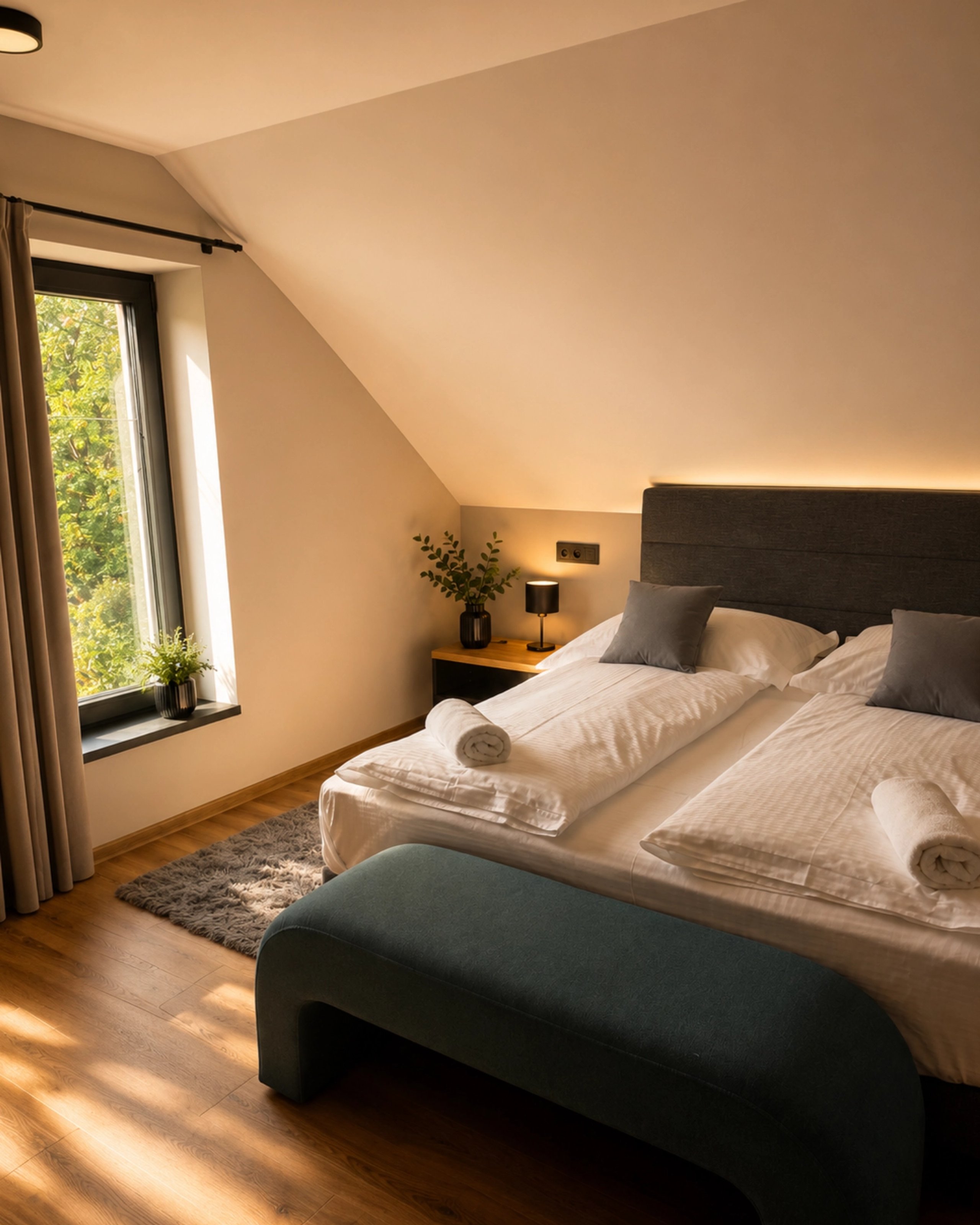 Comfortable guesthouse rooms