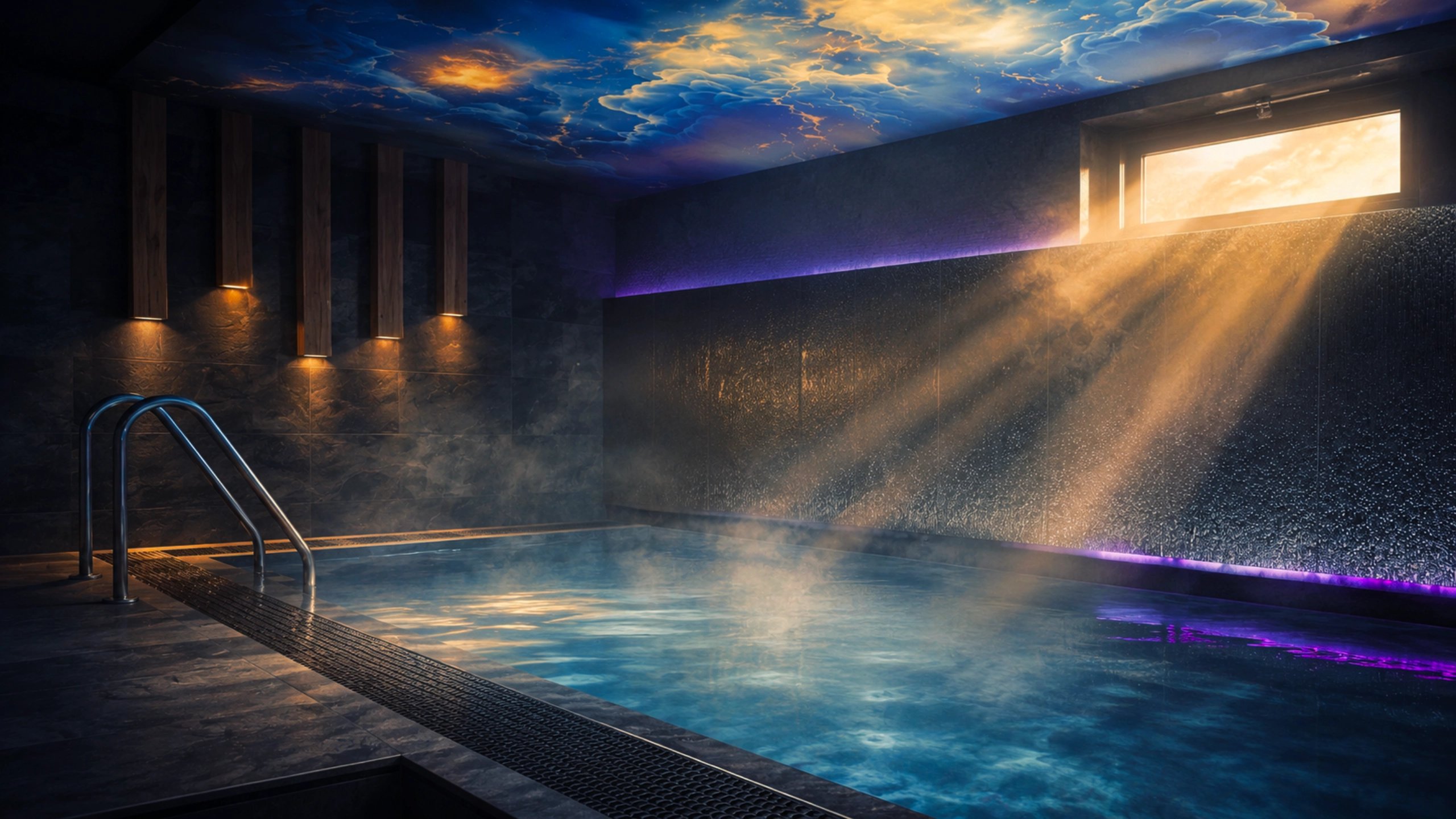 Vyhřívaný bazén ve wellness penzionu Jarmilka
