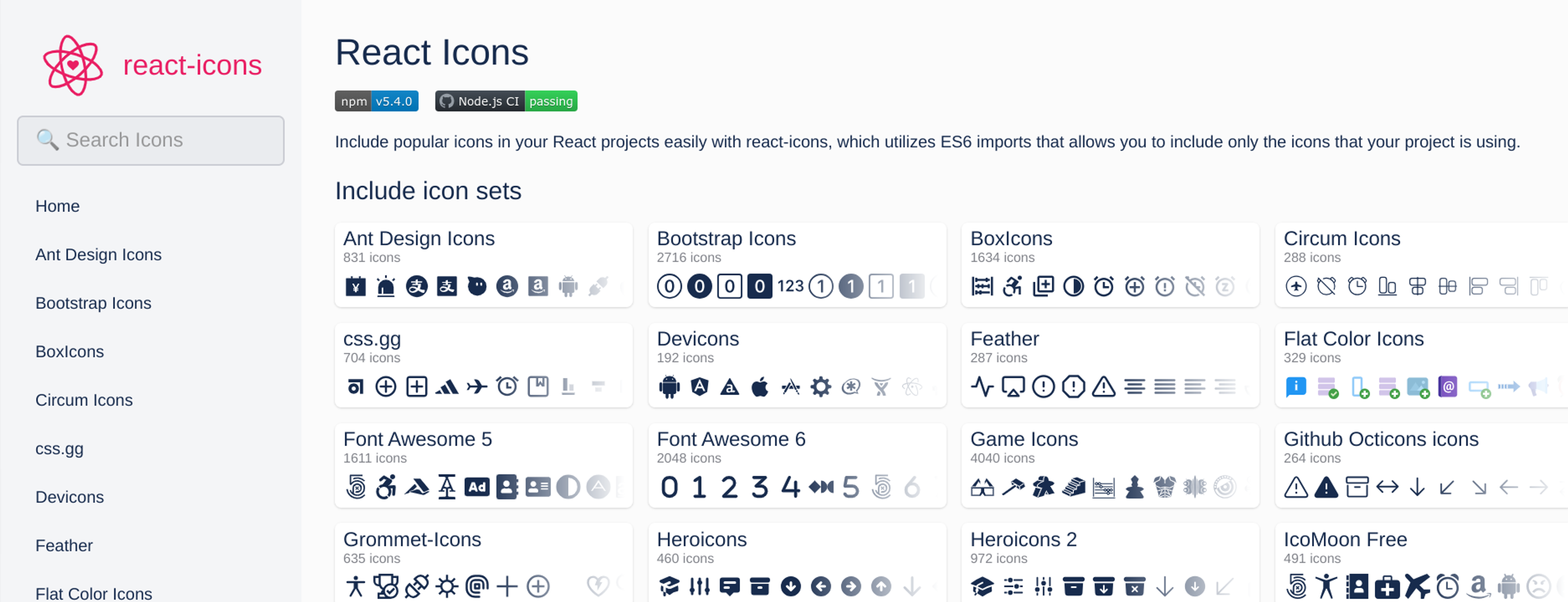 React Icons