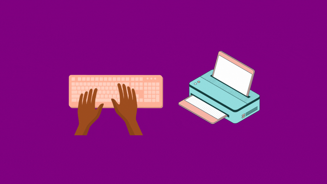 typing code