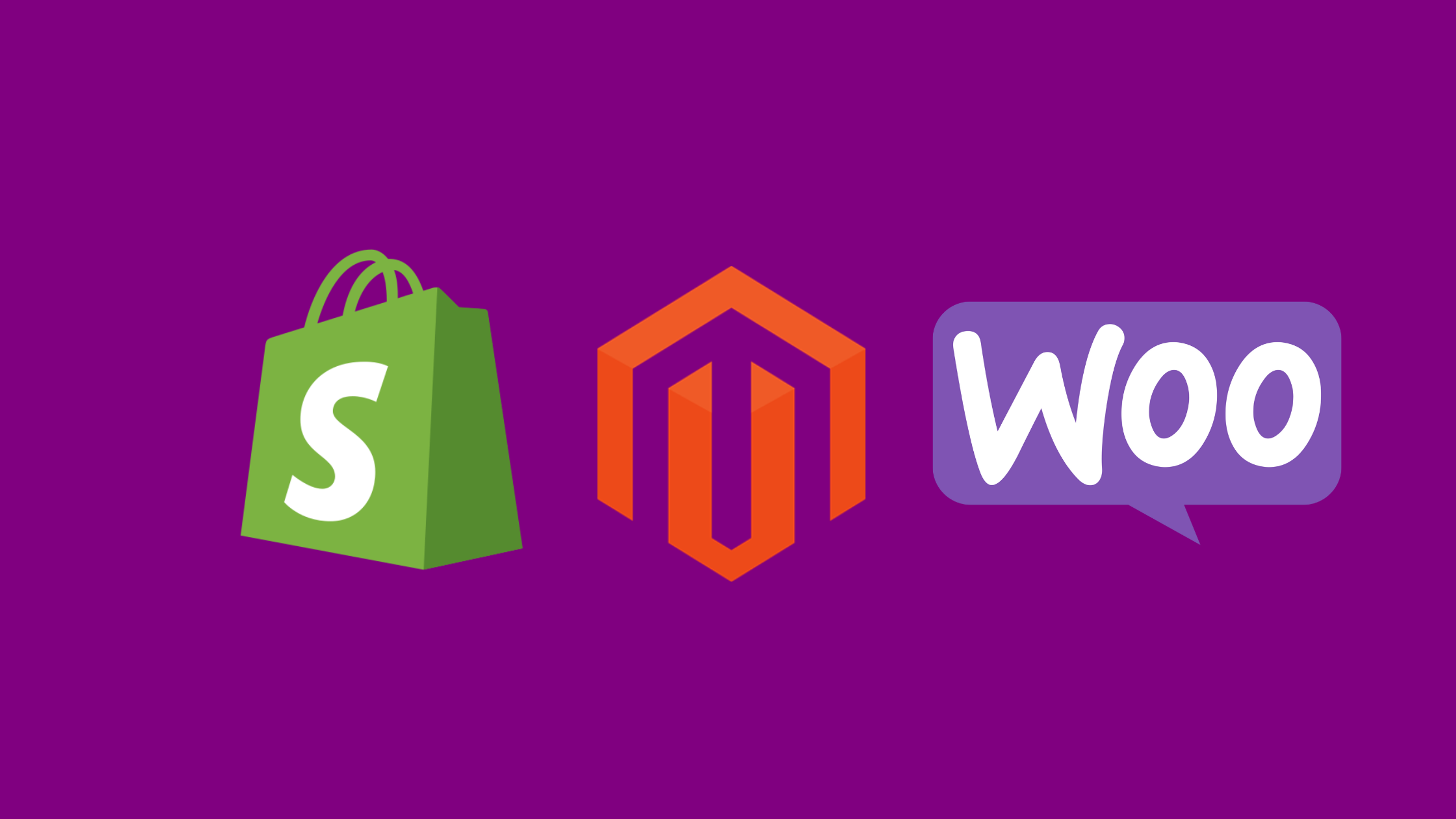 Shopfy vs Magento vs WooCommerce