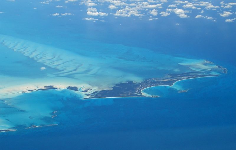 View of Great Harbour Cay taken from 38,000ft - by SempreVolando